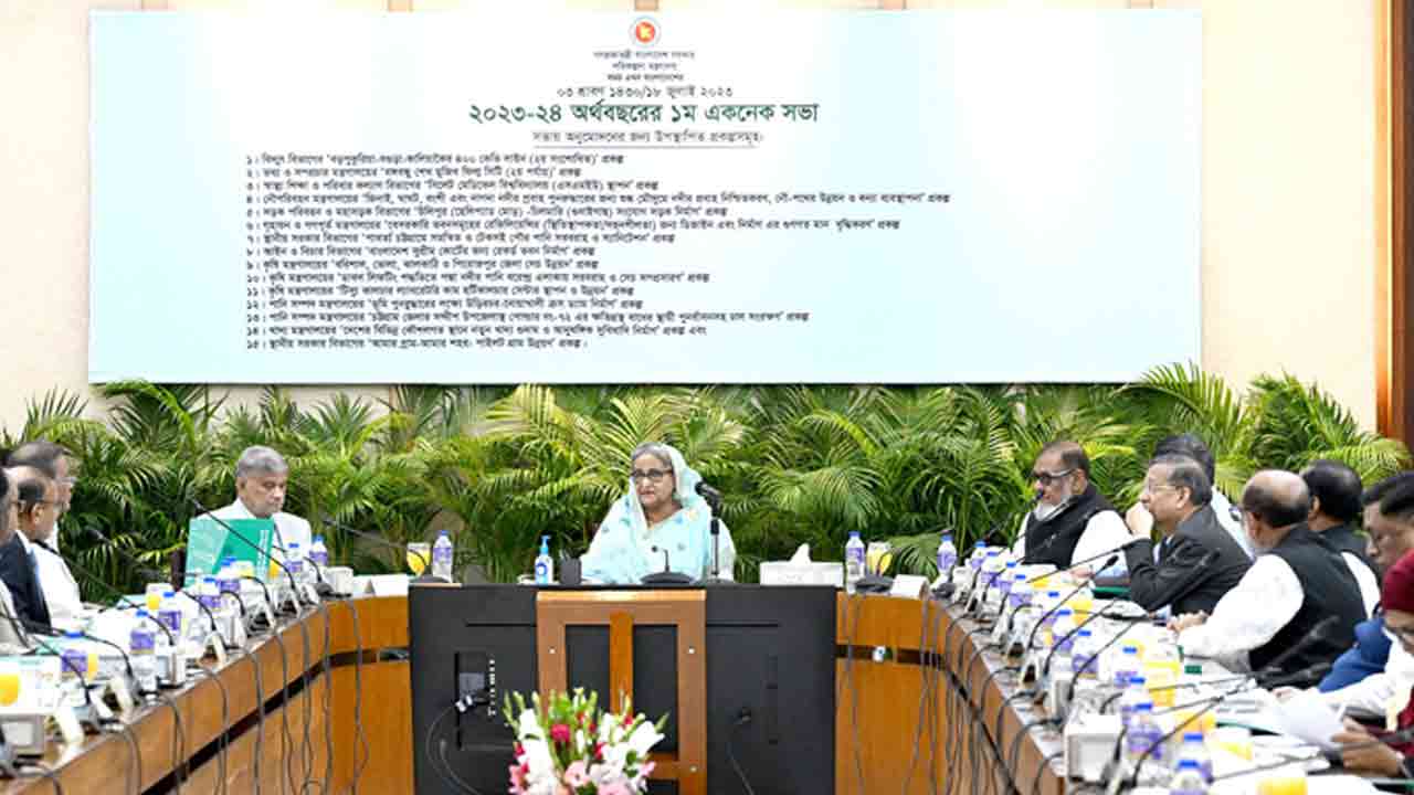 প্রধানমন্ত্রী শেখ হাসিনার সভাপতিত্বে একনেক বৈঠক