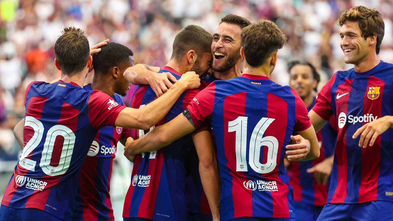 গোল করে বার্সার উচ্ছ্বাস