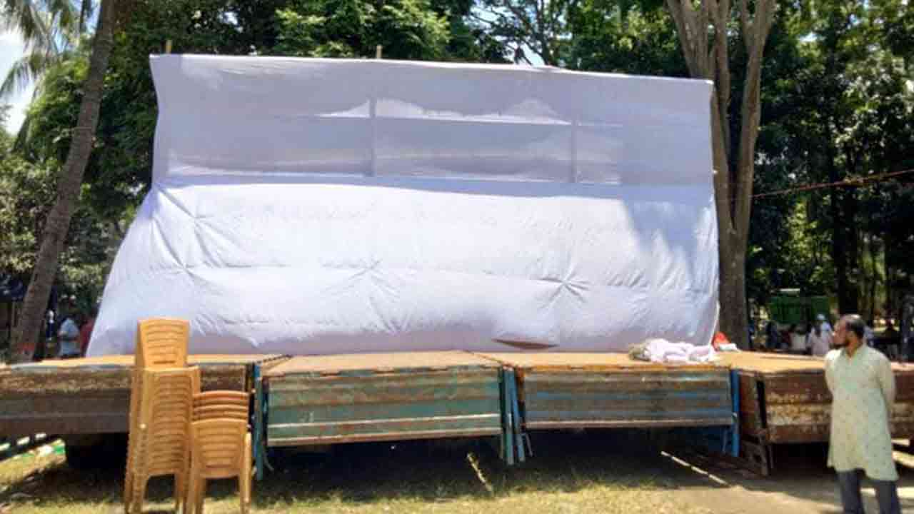 সোহরাওয়ার্দীতে বিএনপির মঞ্চ নির্মাণ বন্ধ