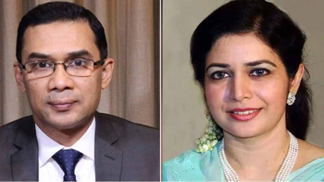 তারেক রহমান ও তার স্ত্রী জোবাইদা রহমান (ফাইল ছবি)