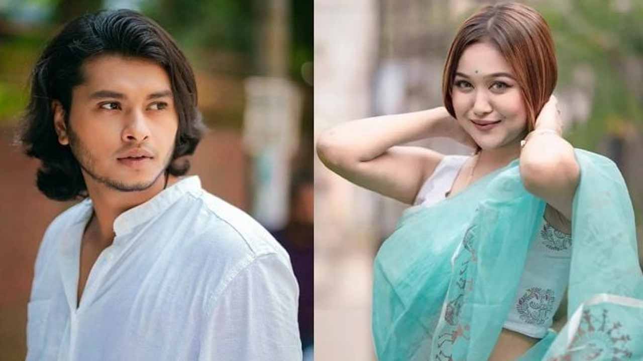 আরশ খান ও রুকাইয়া জাহান চমক।