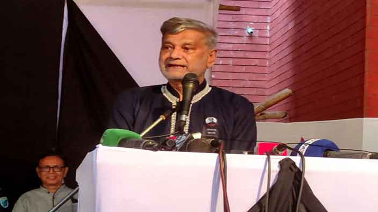 বক্তব্য রাখছেন পরিকল্পনামন্ত্রী এম এ মান্নান।