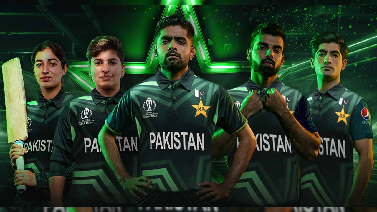 বিশ্বকাপের জার্সিতে ক্রিকেটাররা