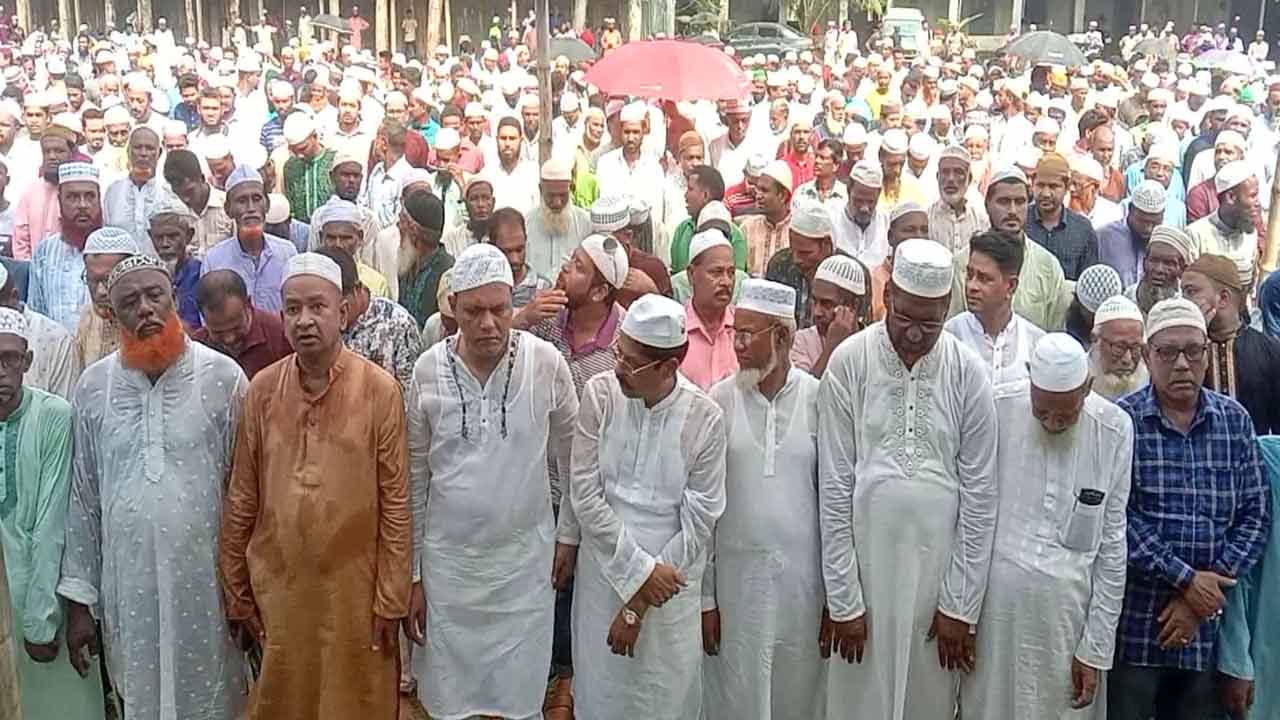 বিএনপির আহ্বায়ক আব্দুল সালামের জানাজার নামাজ