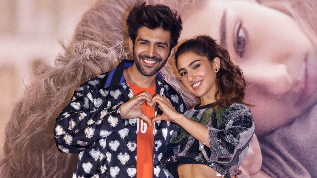 কার্তিক ও সারা । ছবি: ইন্টারনেট