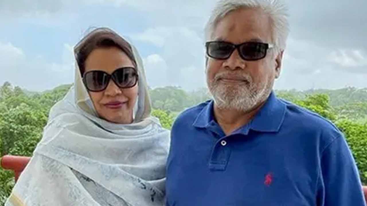 বিএনপি নেতা আমান উল্লাহ আমানের সঙ্গে তার স্ত্রী সাবেরা আমান (ফাইল ছবি)