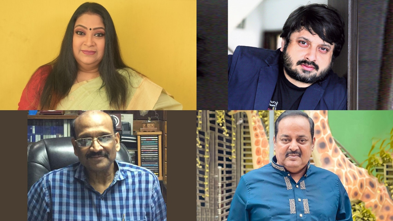 পিয়া সেনগুপ্ত, শিবপ্রসাদ মুখার্জী, ইফতেখারউদ্দিন নওশাদ ও ডিপজল । কোলাজ: দেশ টিভি অনলাইন