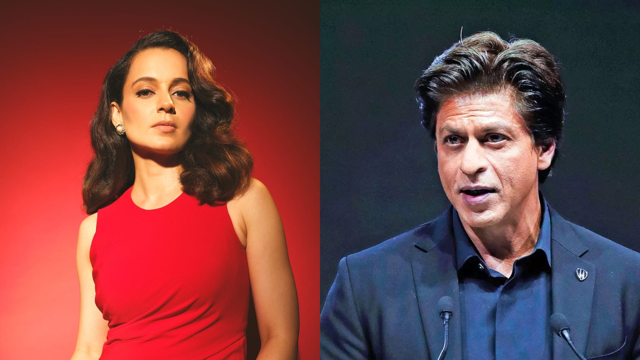 কঙ্গনা ও শাহরুখ । কোলাজ: দেশ টিভি অনলাইন