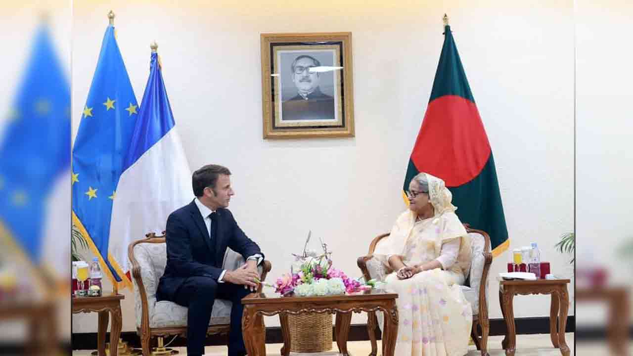 মানবাধিকার সুরক্ষায় ফ্রান্স সরকার সন্তুষ্টি প্রকাশ করেছে: প্রধানমন্ত্রী