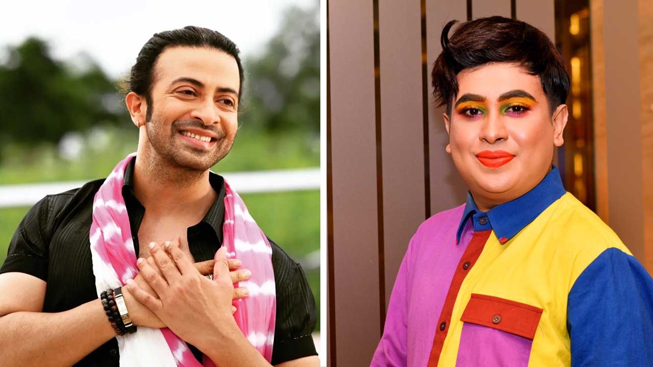 শাকিব খান ও স্যান্ডি সাহা । ছবি: সংগৃহীত