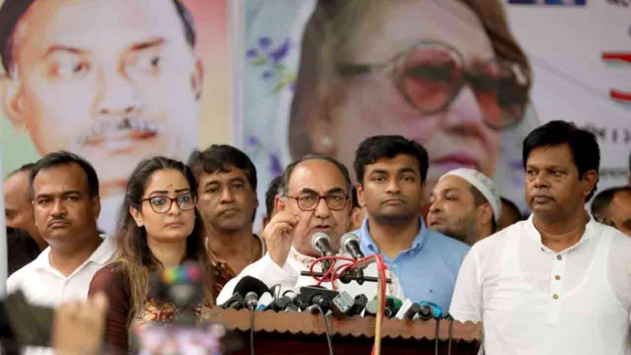 কেরানীগঞ্জে ঢাকা বিএনপি আয়োজিত সমাবেশে বক্তব্য দেন মির্জা আব্বাস