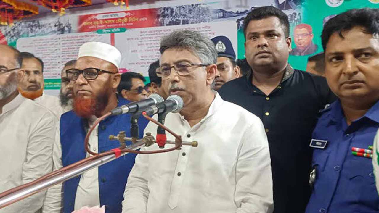 বক্তব্য রাখছেন চিফ হুইপ নূর-ই-আলম চৌধুরী লিটন।