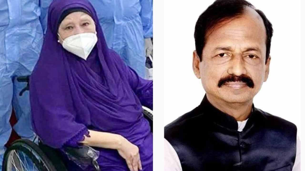 খালেদা জিয়া ও আ.লীগ নেতা আবদুল মোতালেব। ছবি: সংগৃহীত