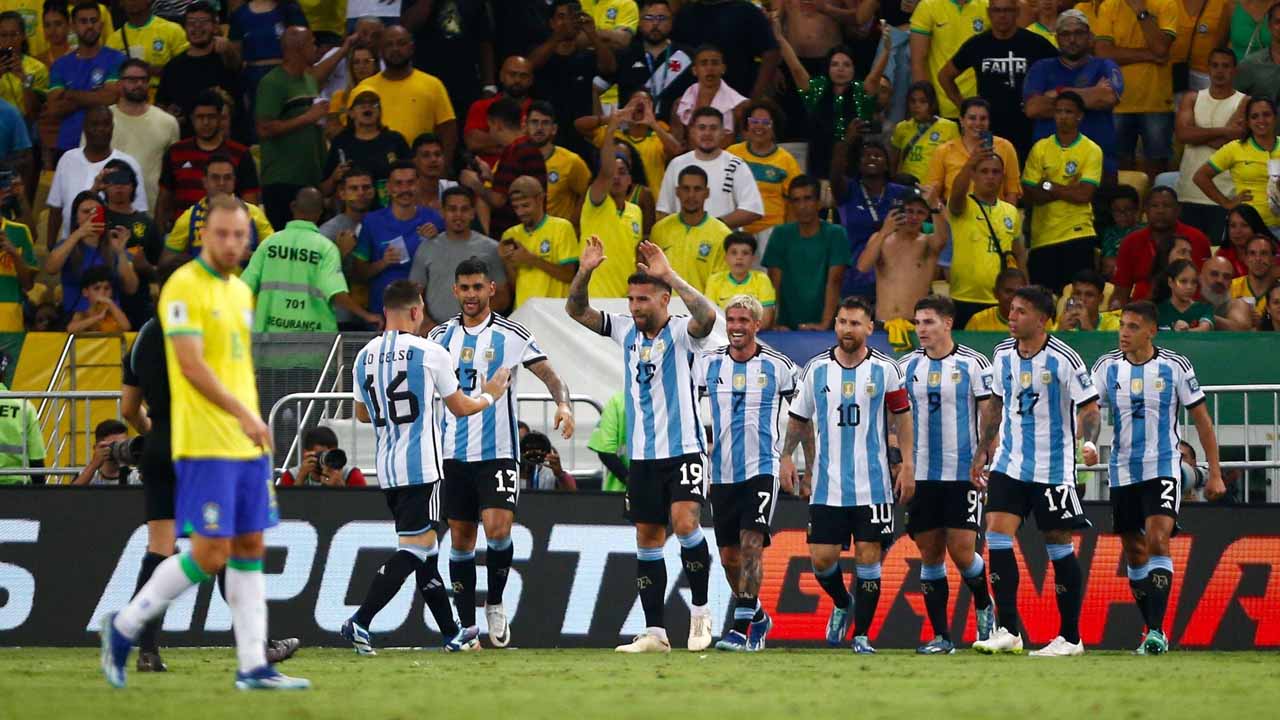 গ্যালারিতে দাঙ্গার পর ব্রাজিলকে হারাল আর্জেন্টিনা