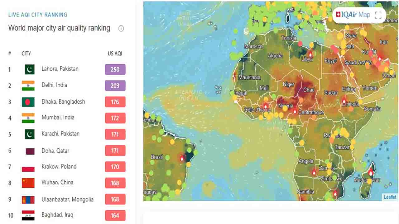 ঢাকার বাতাস আজ ‘অস্বাস্থ্যকর’