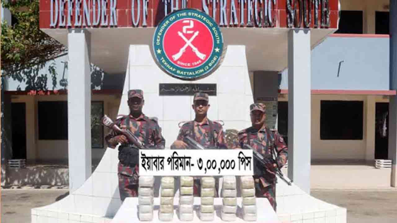 টেকনাফে বিজিবির অভিযানে ৩ লাখ ইয়াবা উদ্ধার