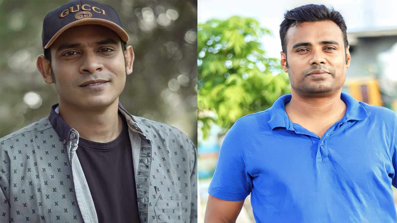 কাজী শুভ ও আরিফ হোসেন বাবু । ছবি: সংগৃহীত