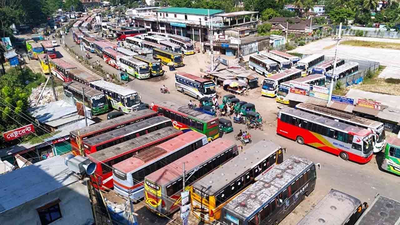 সিলেটে ৫ দাবিতে পরিবহন ধর্মঘটের ডাক