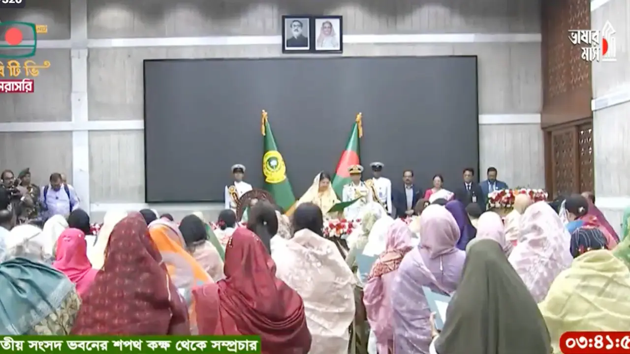 শপথ নিলেন সংরক্ষিত নারী আসনের এমপিরা