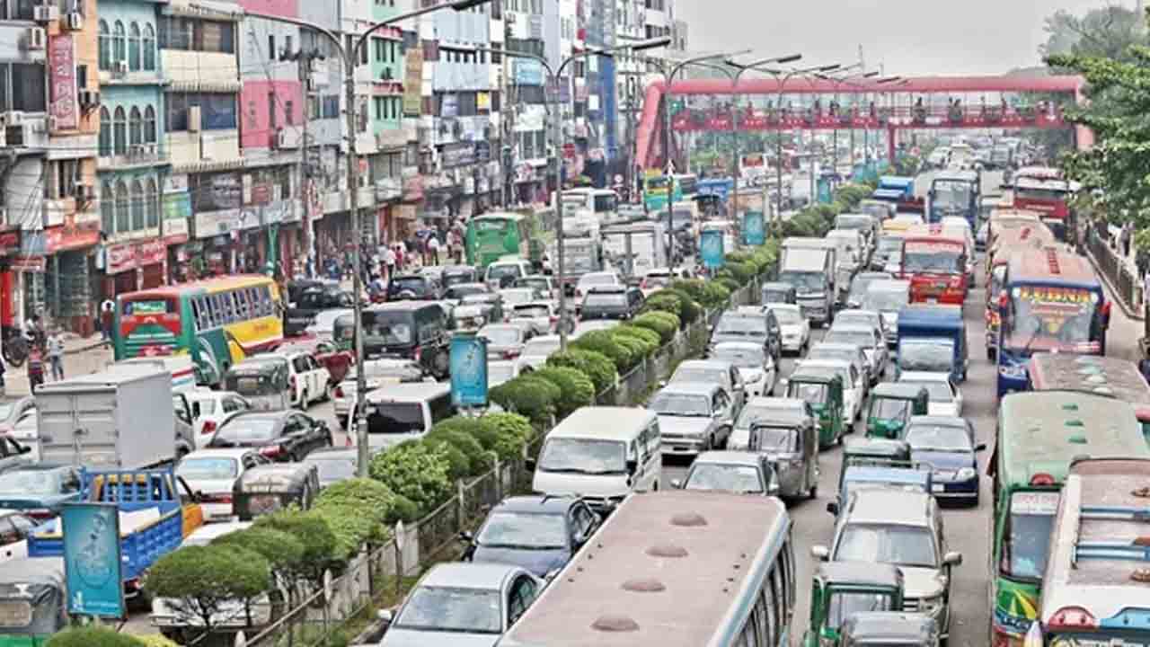 ঢাকার যানজট। ফাইল ছবি