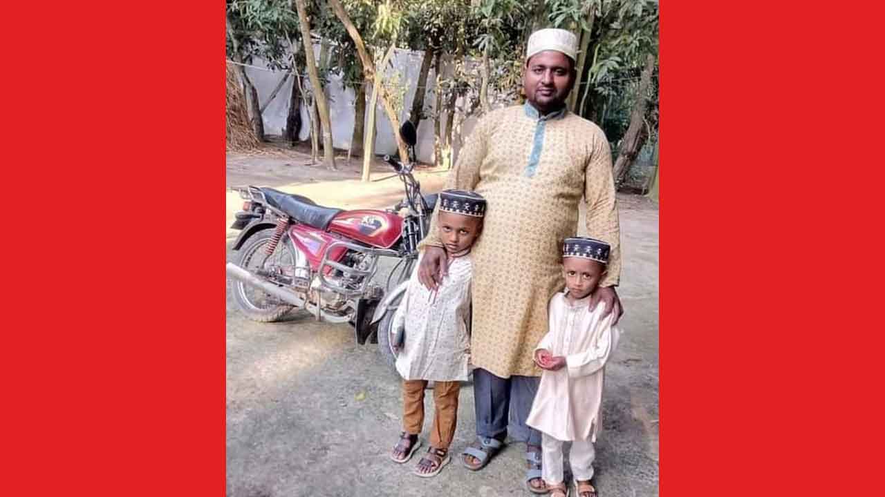 পরিবারের সঙ্গে নিহত ব্যবসায়ি জিয়াউল হক