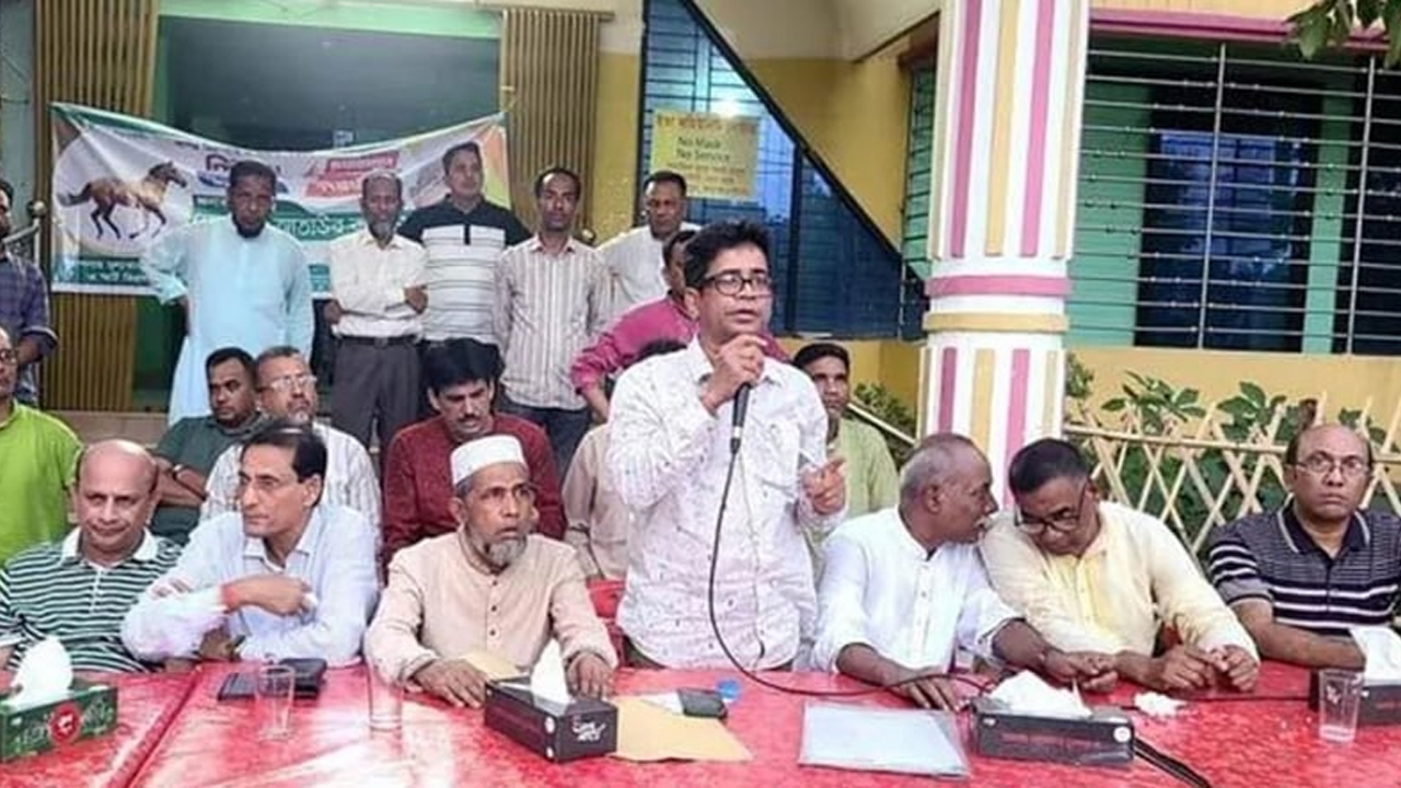 বক্তব্য রাখছেন একেএম জাহাঙ্গীর ভূঁইয়া। ছবি: সংগৃহীত