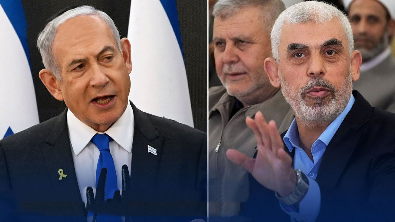 বায়ে ইসরায়েলের প্রধানমন্ত্রী বেঞ্জামিন নেতানিয়াহু, ডানে আইসিসির প্রসিকিউটর করিম আসাদ আহমেদ খান / ছবি: সংগৃহীত