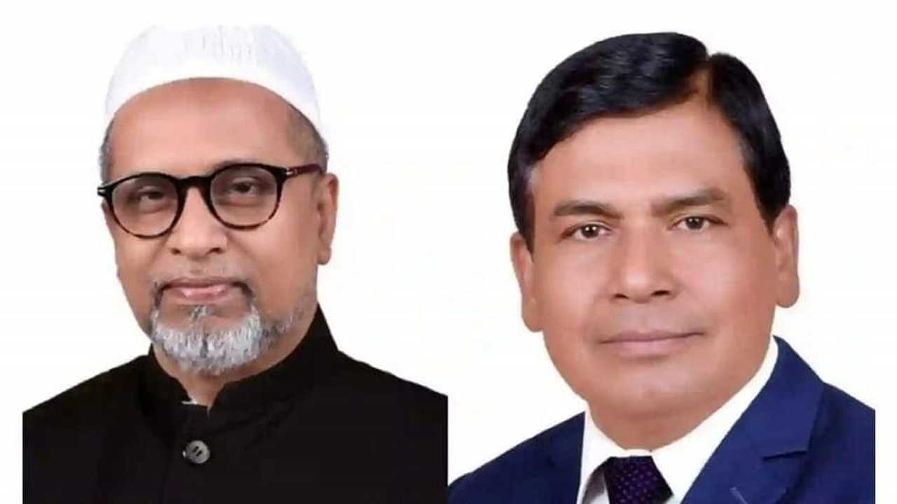 আব্দুল হাই বাবলু ও হামিদ লতিফ ভূঁইয়া। ছবি: দেশ টিভি