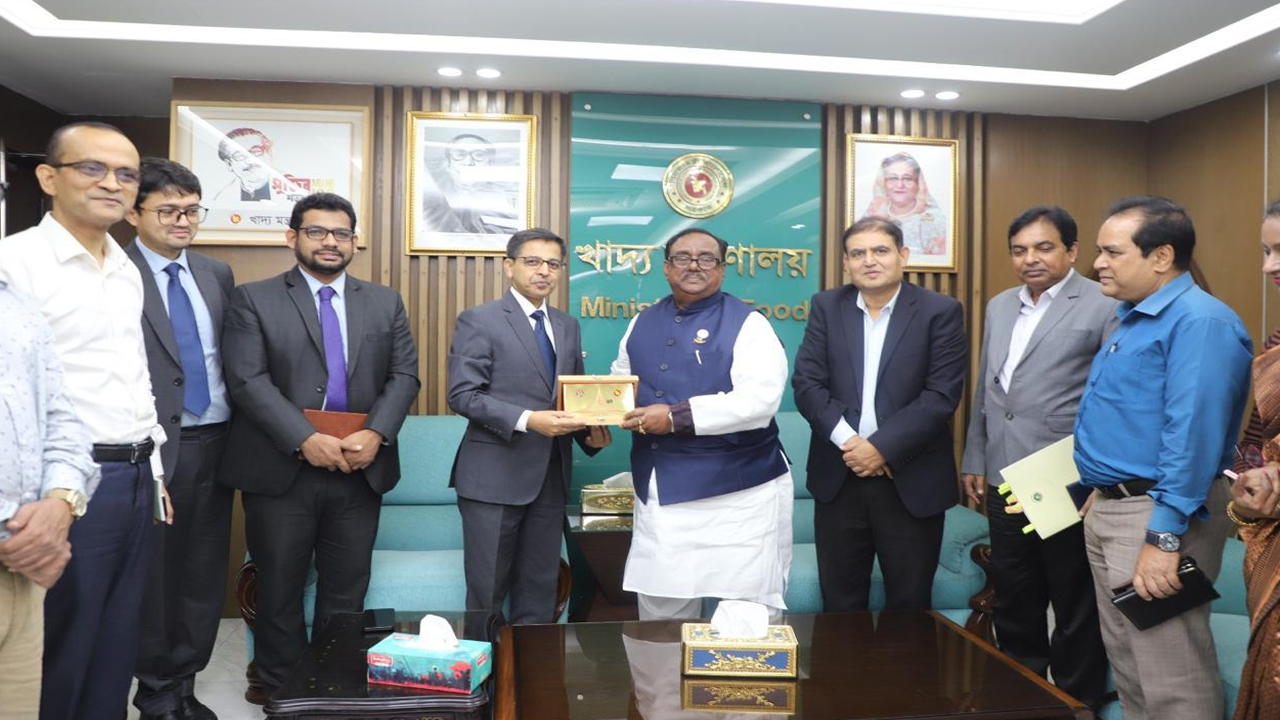 খাদ্যমন্ত্রীর সঙ্গে ভারতীয় হাইকমিশনারের বৈঠক