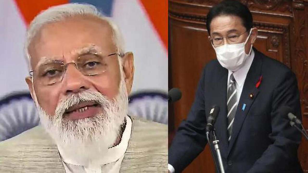 ভারতের প্রধানমন্ত্রী নরেন্দ্র মোদি এবং জাপানের প্রধানমন্ত্রী ফুমিয়ো কিসিদা / ছবি: দ্য হিন্দু