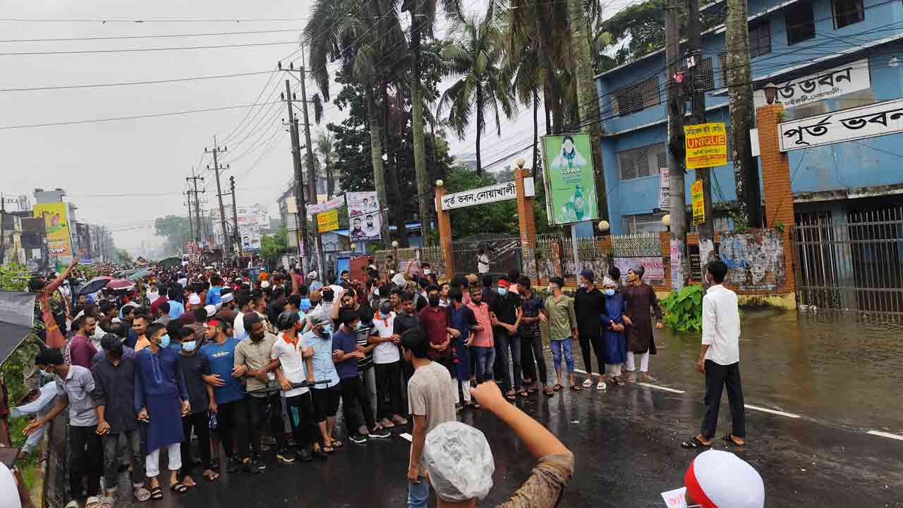 নোয়াখালীতে বৈষম্য বিরোধী ছাত্র আন্দোলনের বিক্ষোভ কর্মসূচি