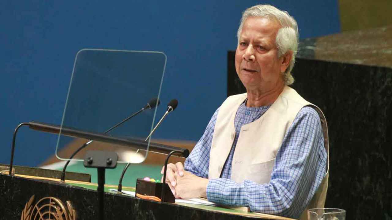 গাজায় যুদ্ধবিরতির আহ্বান ড. ইউনূসের&nbsp;