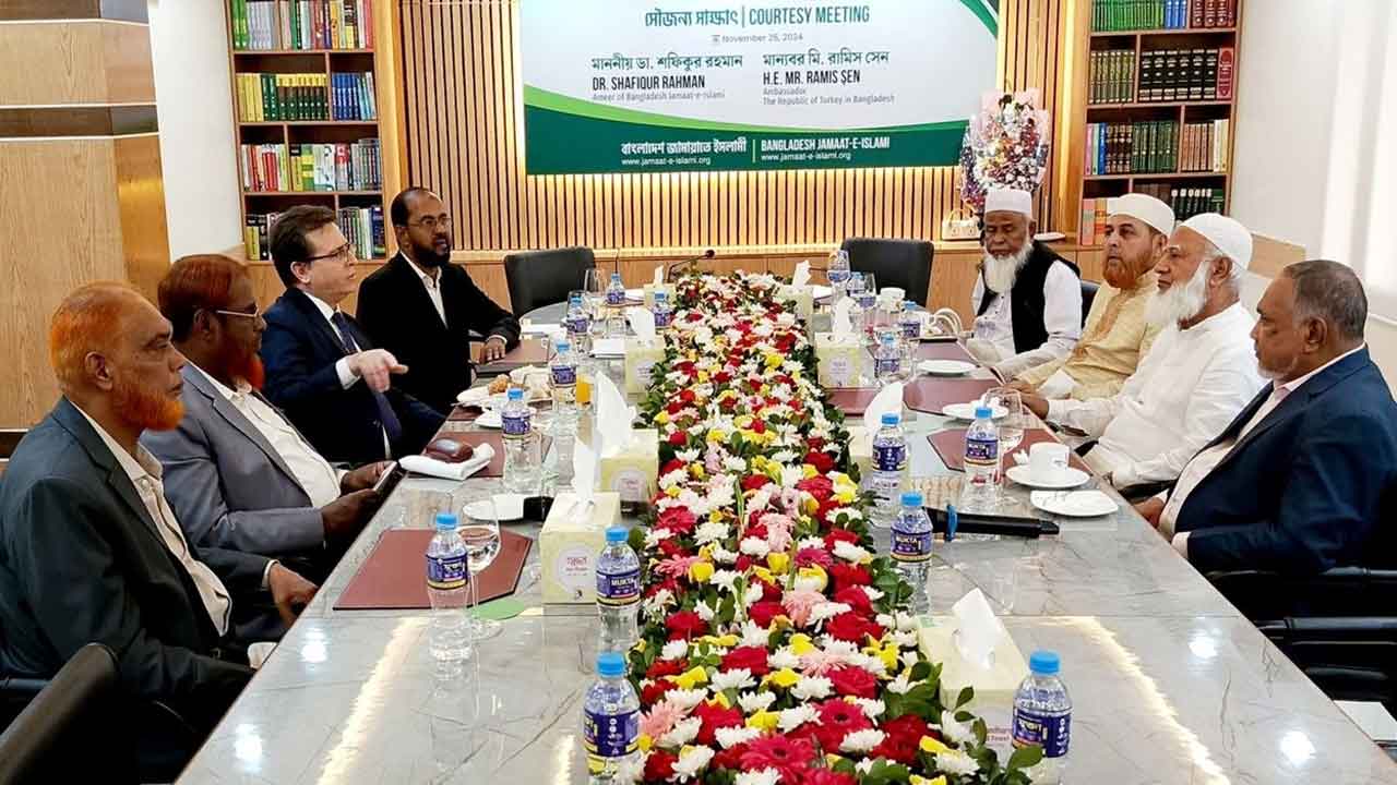 জামায়াত আমিরের সঙ্গে তুরস্কের রাষ্ট্রদূতের সাক্ষাৎ