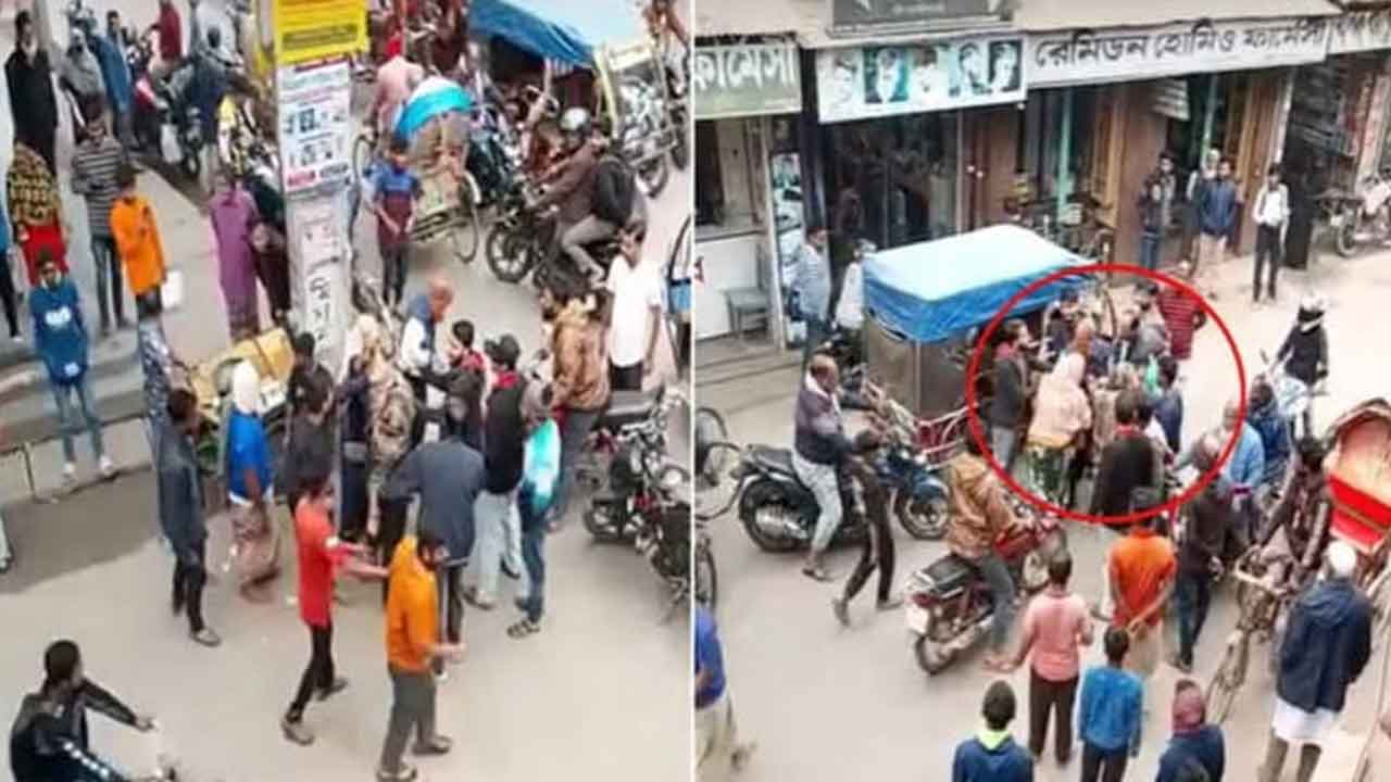 সড়কে দায়িত্বরত পুলিশ সদস্যকে মারধর করলেন দুই নারী