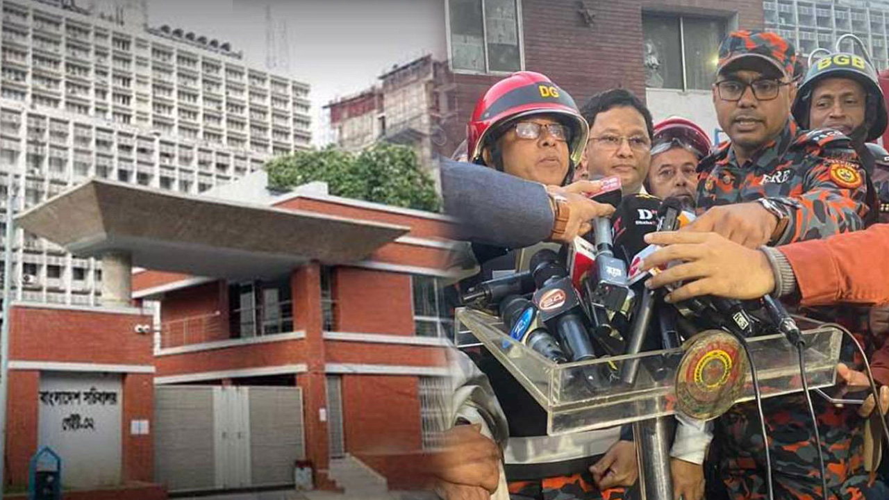 আগুনের সূত্রপাত সম্পর্কে নিশ্চিত হতে পারেনি ফায়ার সার্ভিস