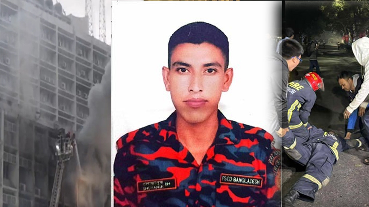 ফায়ার ফাইটার শোয়ানুর জামান নয়নের জানাজা বাদ জোহর