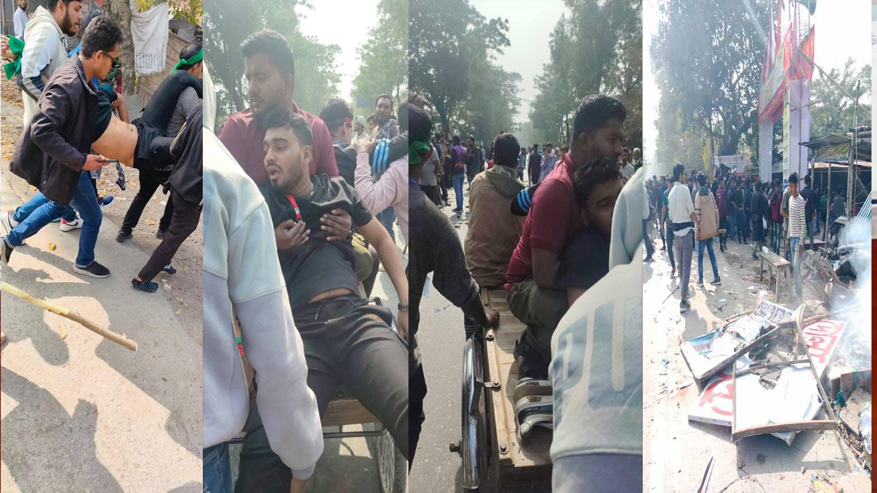 &lsquo;মার্চ ফর ইউনিটি&rsquo;র শিক্ষার্থীদের গাড়িবহরে হামলা, সংঘর্ষে রণক্ষেত্র