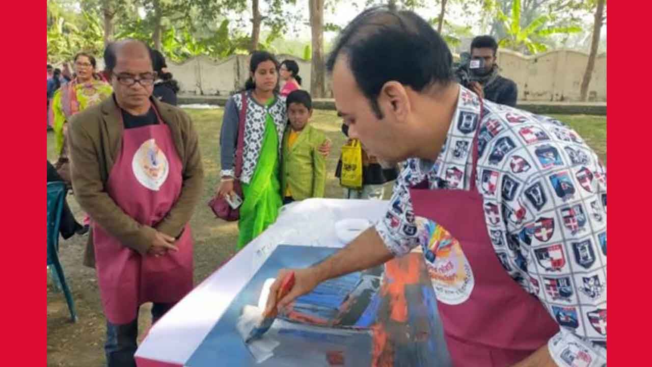 কুষ্টিয়ার শিলাইদহে নবীন-প্রবীণ চিত্রশিল্লীদের মিলন মেলা