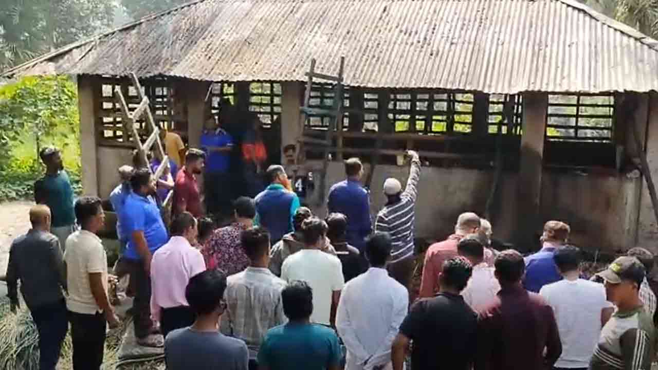 নোয়াখালীতে খামারিকে আটকে রেখে গোয়াল ঘরে আগুন