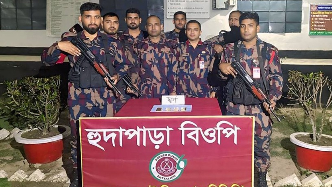 চুয়াডাঙ্গায় গোয়ালঘর থেকে ৪টি স্বর্ণেরবার উদ্ধার 