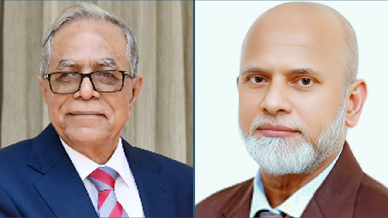 সাবেক রাষ্ট্রপতি আবদুল হামিদ ও তার শ্যালক কর্নেল (অব.) অধ্যাপক ডা. জিহাদ খান। ছবি: সংগৃহীত