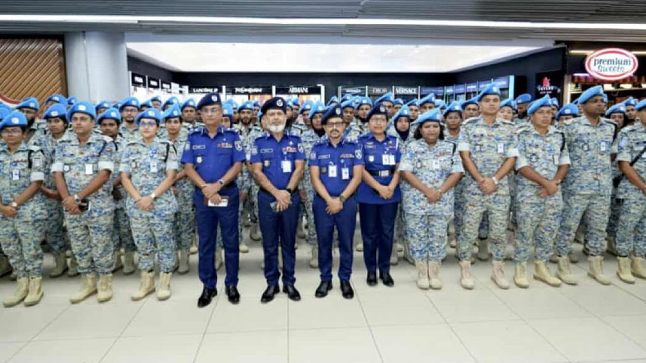 জাতিসংঘ শান্তিরক্ষা মিশনে গেলেন ১৮০ পুলিশ সদস্য