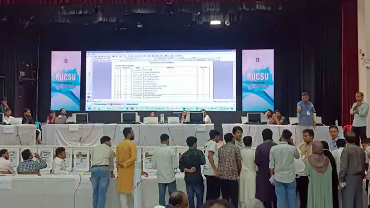 রাকসু নির্বাচনের ভোট গণনা শুরু
