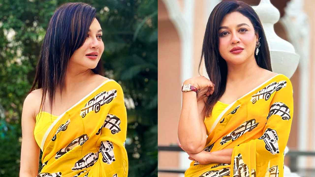 জয়া আহসান রঙিন শাড়িতে আবারও মন কাড়লেন ভক্তদের