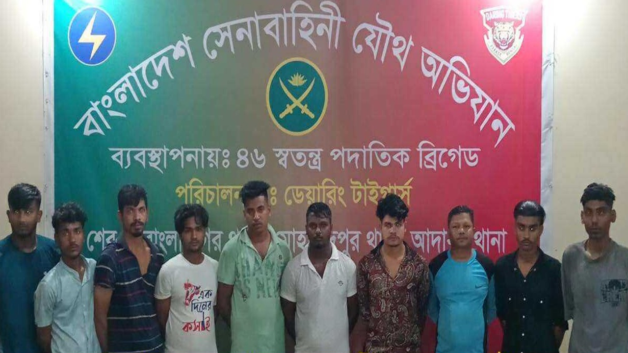 রাজধানীতে কিশোর গ্যাং পাটালি গ্রুপের ১০ সদস্য আটক