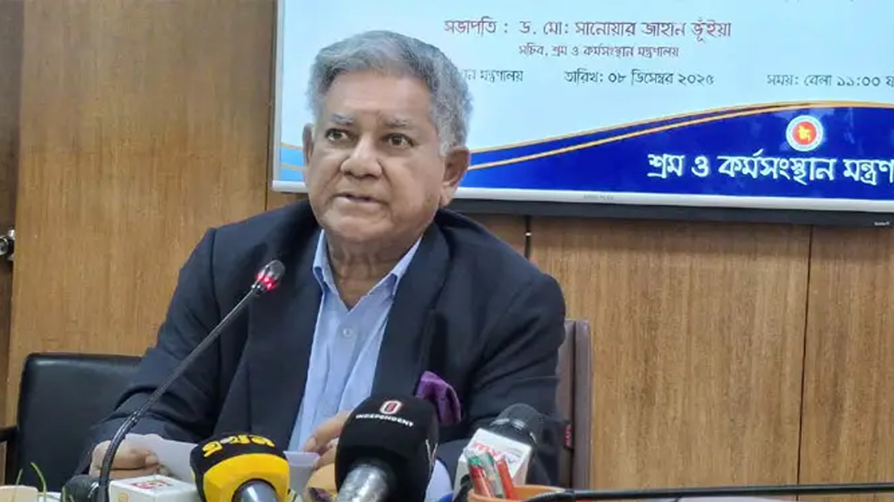 নারীদের কর্মঘণ্টা ৫ ঘণ্টা করার দাবি জামায়াতের রাজনৈতিক স্লোগান:&nbsp;শ্রম উপদেষ্টা