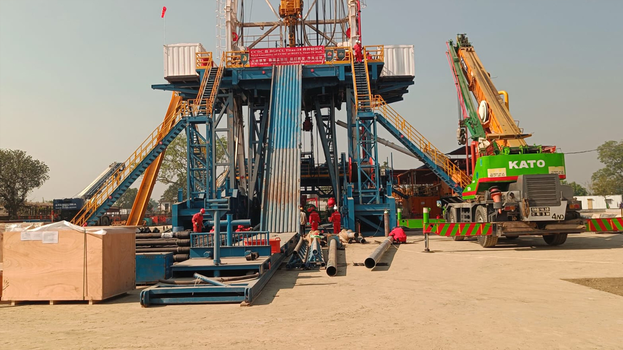 ব্রাহ্মণবাড়িয়ায় নতুন কূপ খনন শুরু, দিনে মিলবে দেড় কোটি ঘনফুট গ্যাস