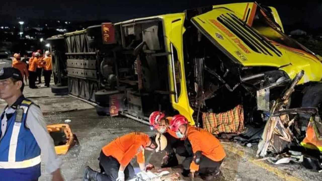 ইন্দোনেশিয়ায় বাস দুর্ঘটনায় নিহত ১৬