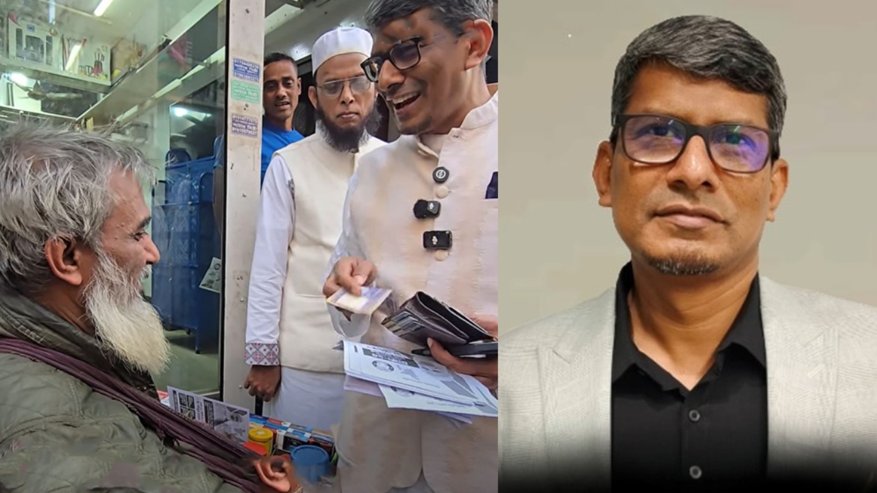 শাহরিয়ার কবিরের টাকা দেওয়ার ভিডিও ভাইরাল, আচরণবিধি লঙ্ঘনের অভিযোগ