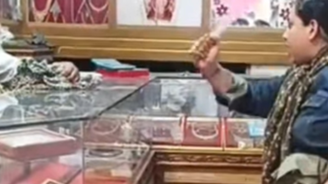 স্বর্ণের দোকানে ছুরি নিয়ে নারীর হামলা, ভিডিও ভাইরাল